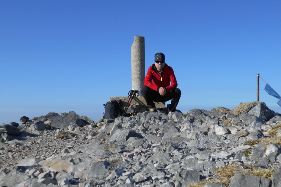 Víctor Morán en la cumbre